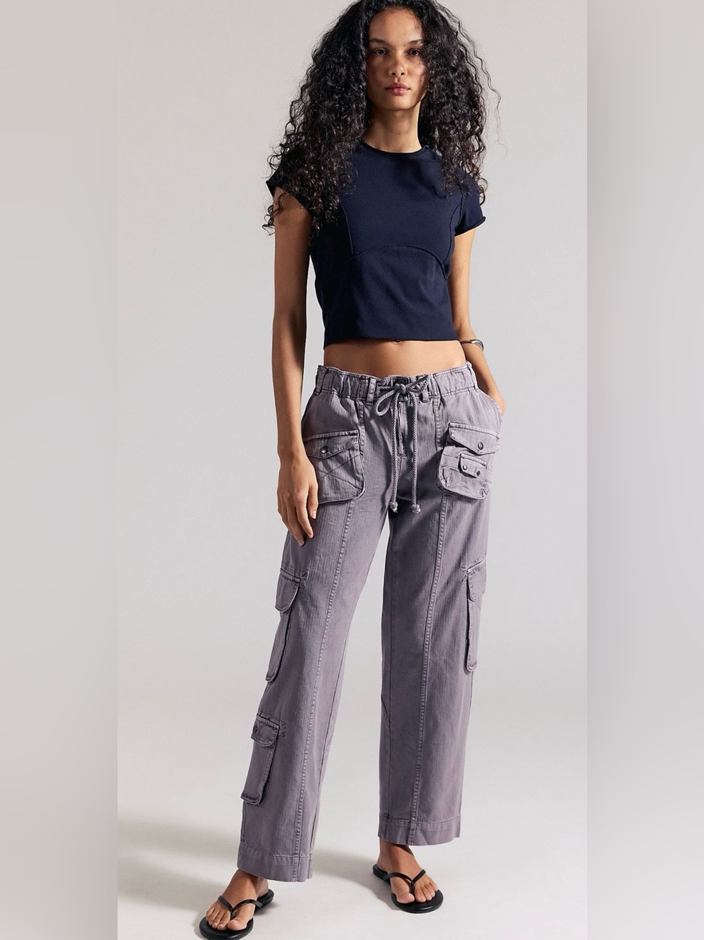 FREE PEOPLE ASHBLOWN TAHITI CARGO PANTS SIZE SMALL!!